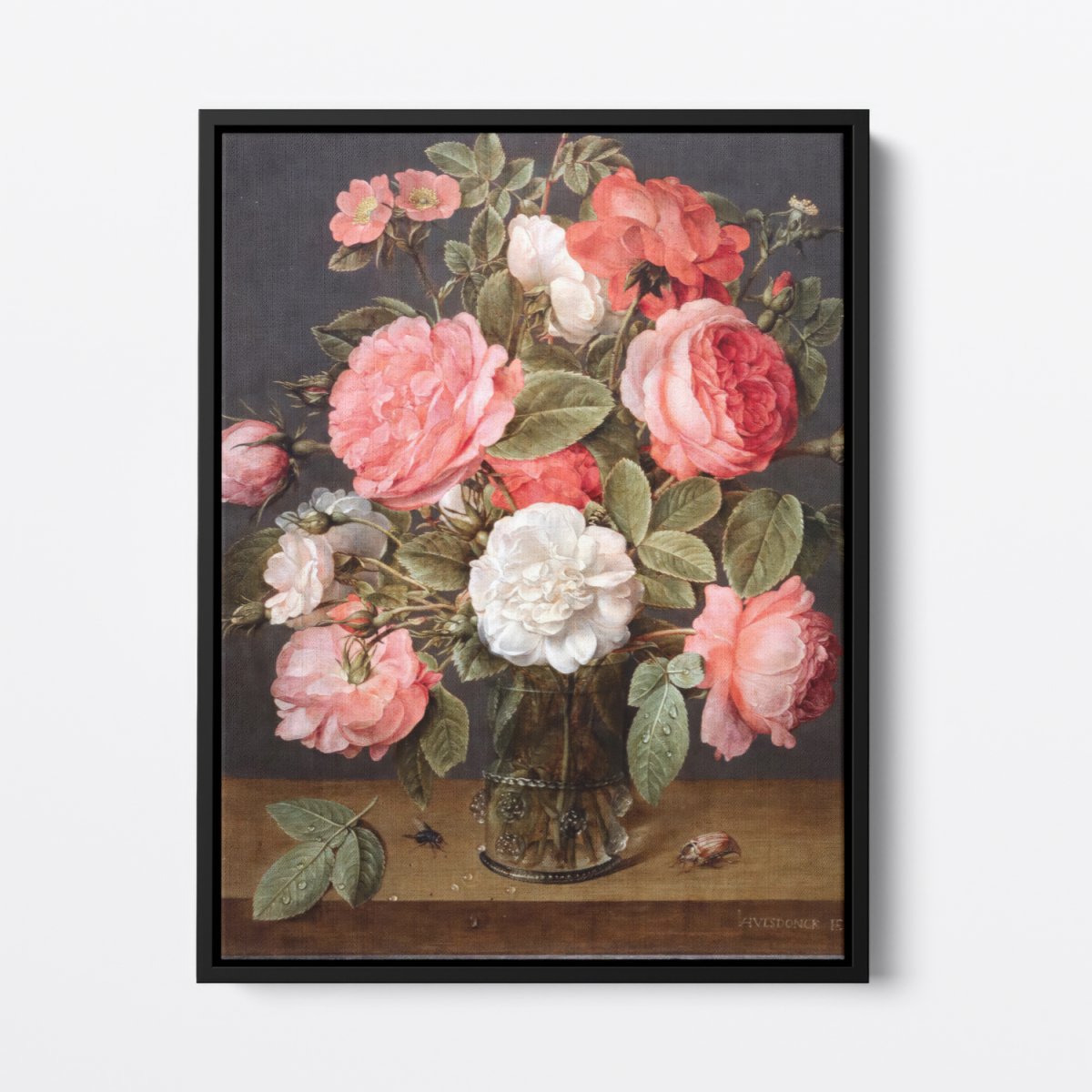 Roses in a Glass Vase | Jacob van Hulsdonck | Ave Legato Art Prints