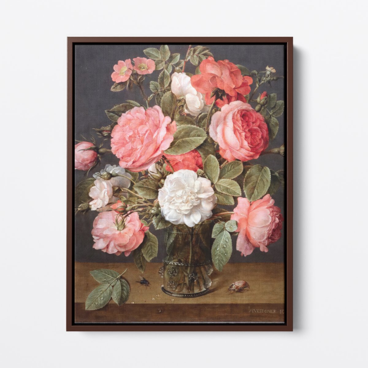 Roses in a Glass Vase | Jacob van Hulsdonck | Ave Legato Art Prints