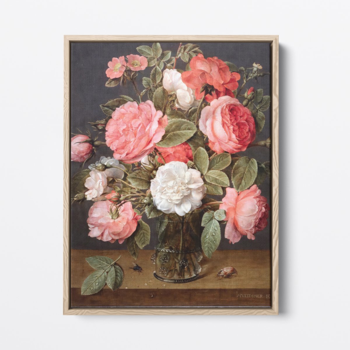 Roses in a Glass Vase | Jacob van Hulsdonck | Ave Legato Art Prints