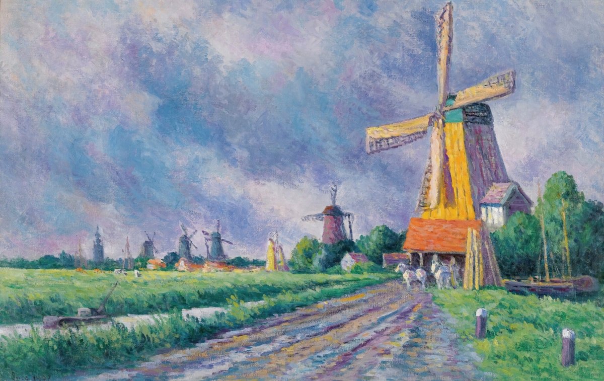 Rotterdam Windmills | Maximilien Luce | Ave Legato Art Prints