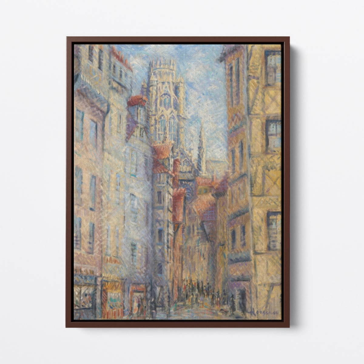 Rouen, A Street By The Church | Gustave Loiseau | Ave Legato Art Prints