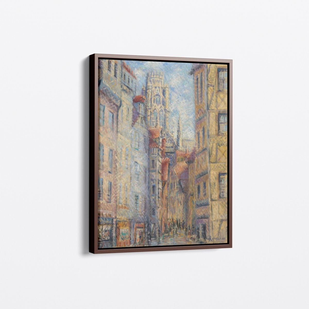 Rouen, A Street By The Church | Gustave Loiseau | Ave Legato Art Prints