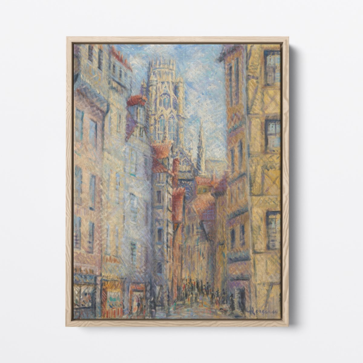 Rouen, A Street By The Church | Gustave Loiseau | Ave Legato Art Prints