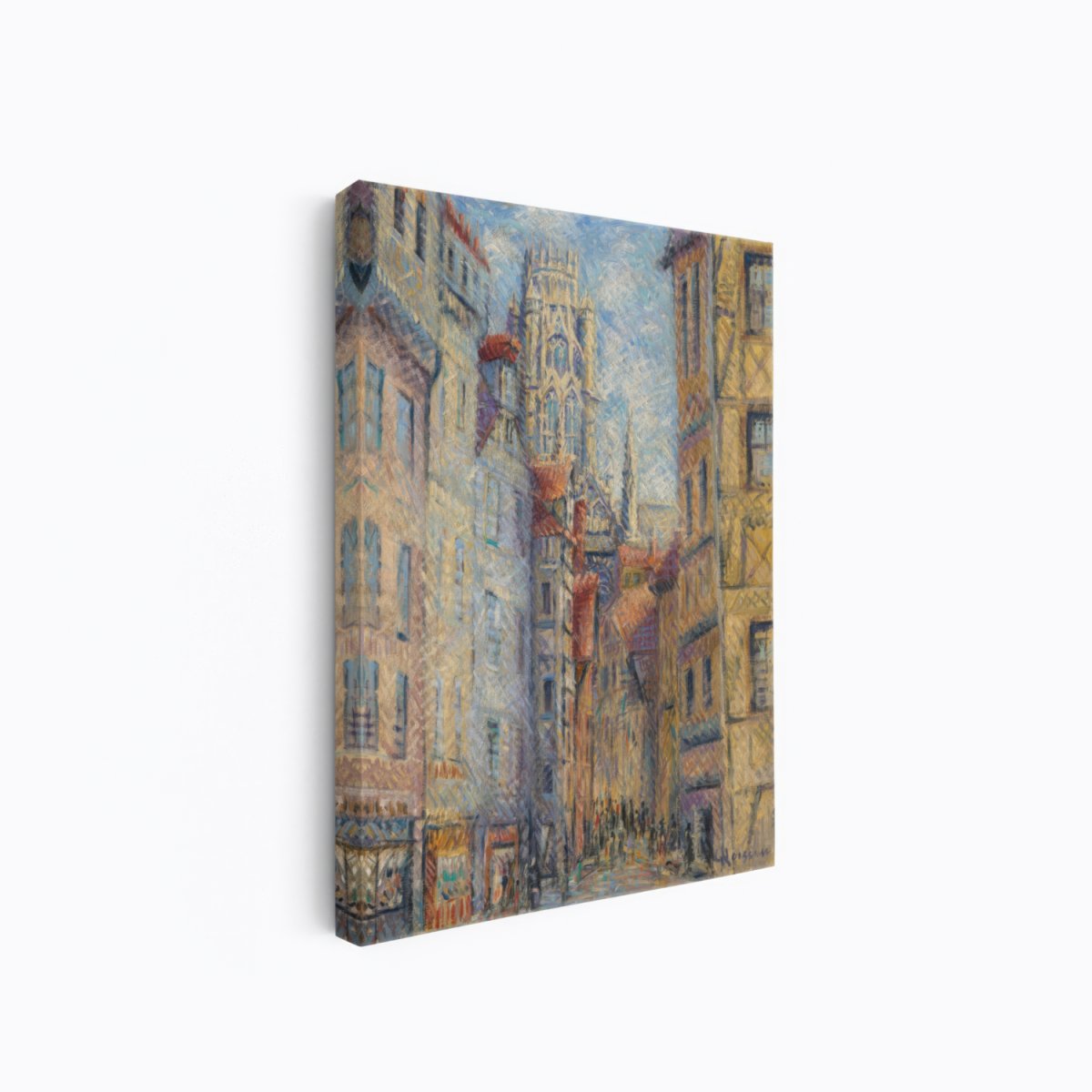 Rouen, A Street By The Church | Gustave Loiseau | Ave Legato Art Prints