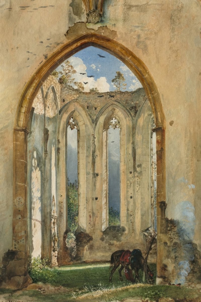 Ruin of a Church | Rudolf von Alt | Ave Legato Art Prints