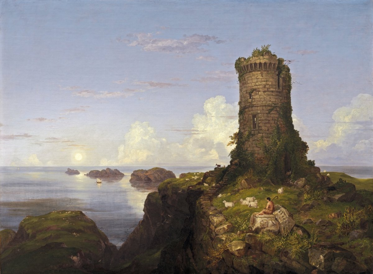 Ruined Tower | Thomas Cole | Ave Legato Art Prints