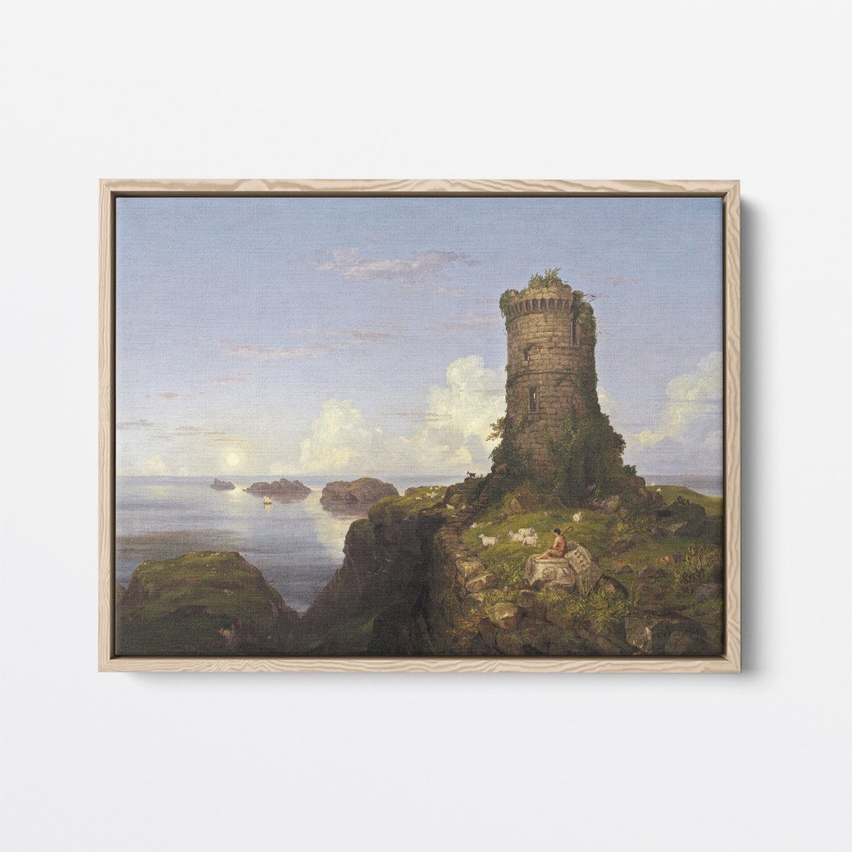Ruined Tower | Thomas Cole | Ave Legato | Canvas Art Prints | Vintage Artwork