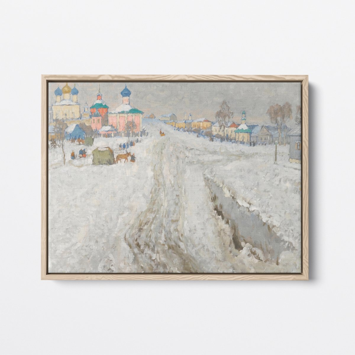 Russian Town Under The Snow | Konstantin Gorbatov | Ave Legato Art Prints