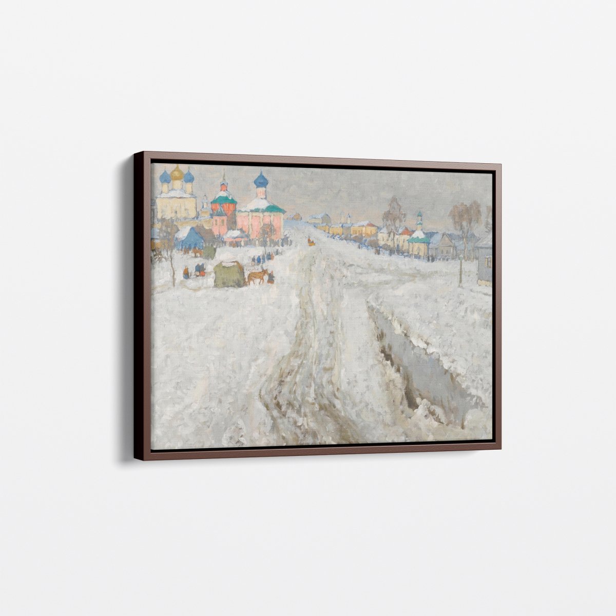 Russian Town Under The Snow | Konstantin Gorbatov | Ave Legato Art Prints