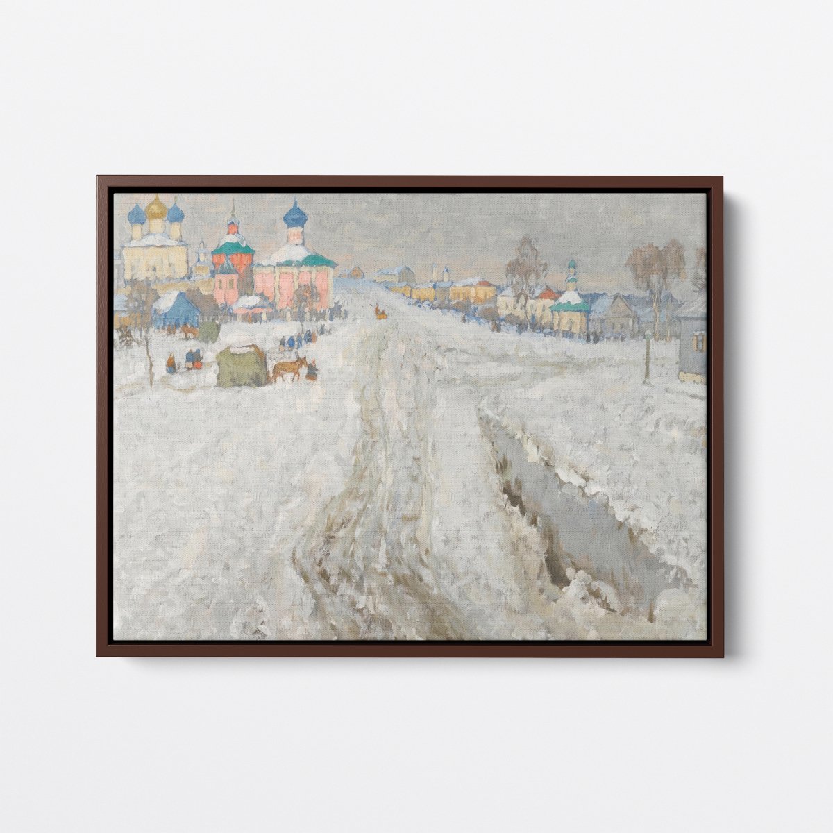 Russian Town Under The Snow | Konstantin Gorbatov | Ave Legato Art Prints