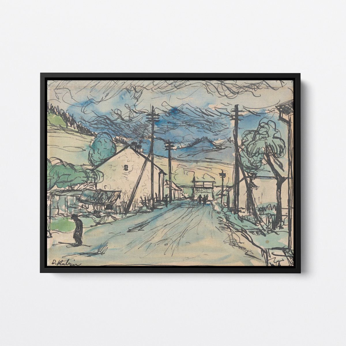 Sad Man in the Village | Arnold Weisz - Kubínčan | Ave Legato Art Prints