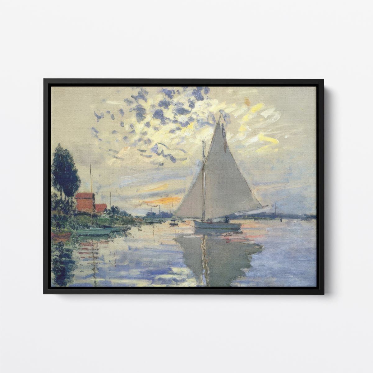 Sailboat at Gennevilliers | Claude Monet | Ave Legato | Canvas Art Prints | Vintage Artwork