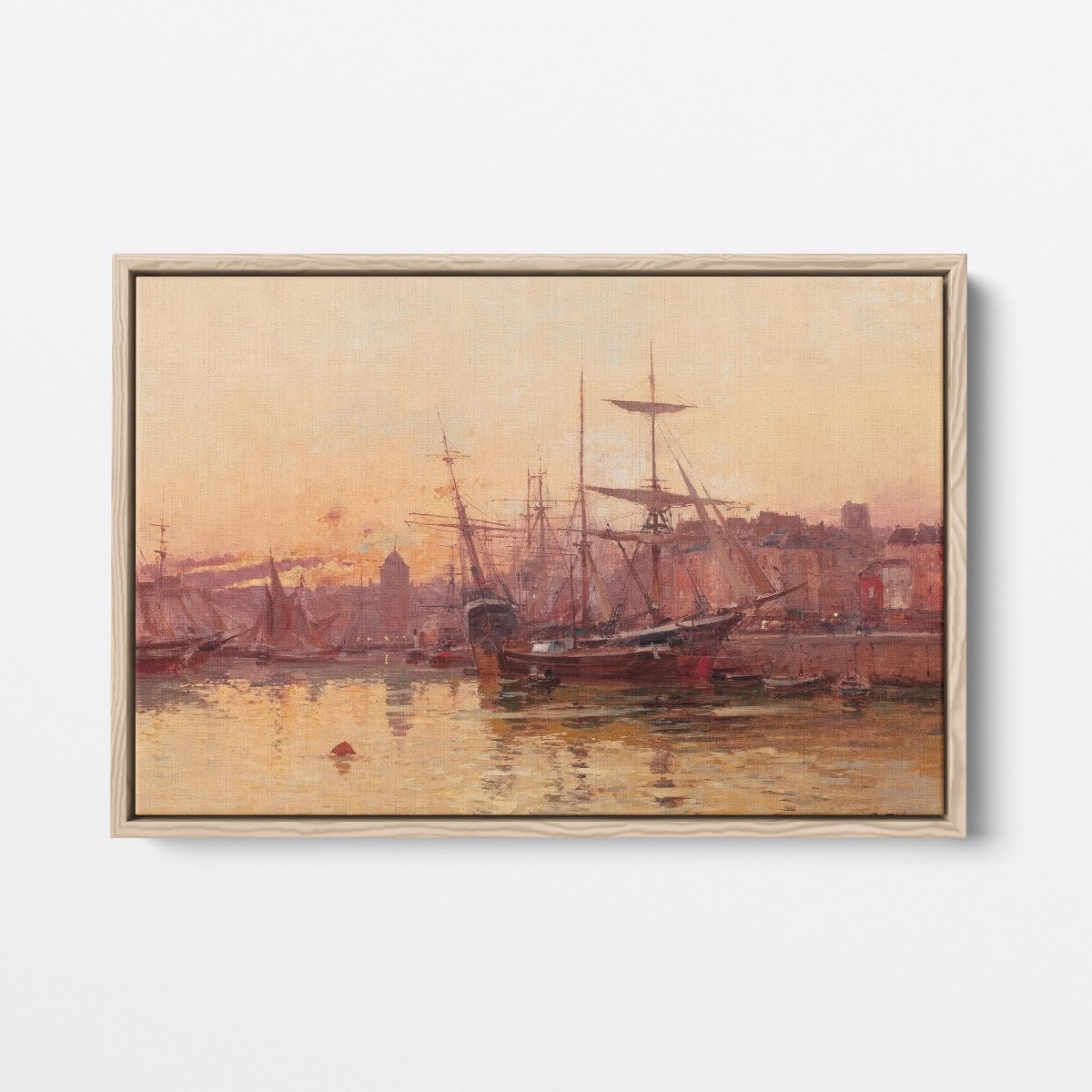 Sailboats at the Dock in Normandy | Eugene Galien - Laloue | Ave Legato Art Prints