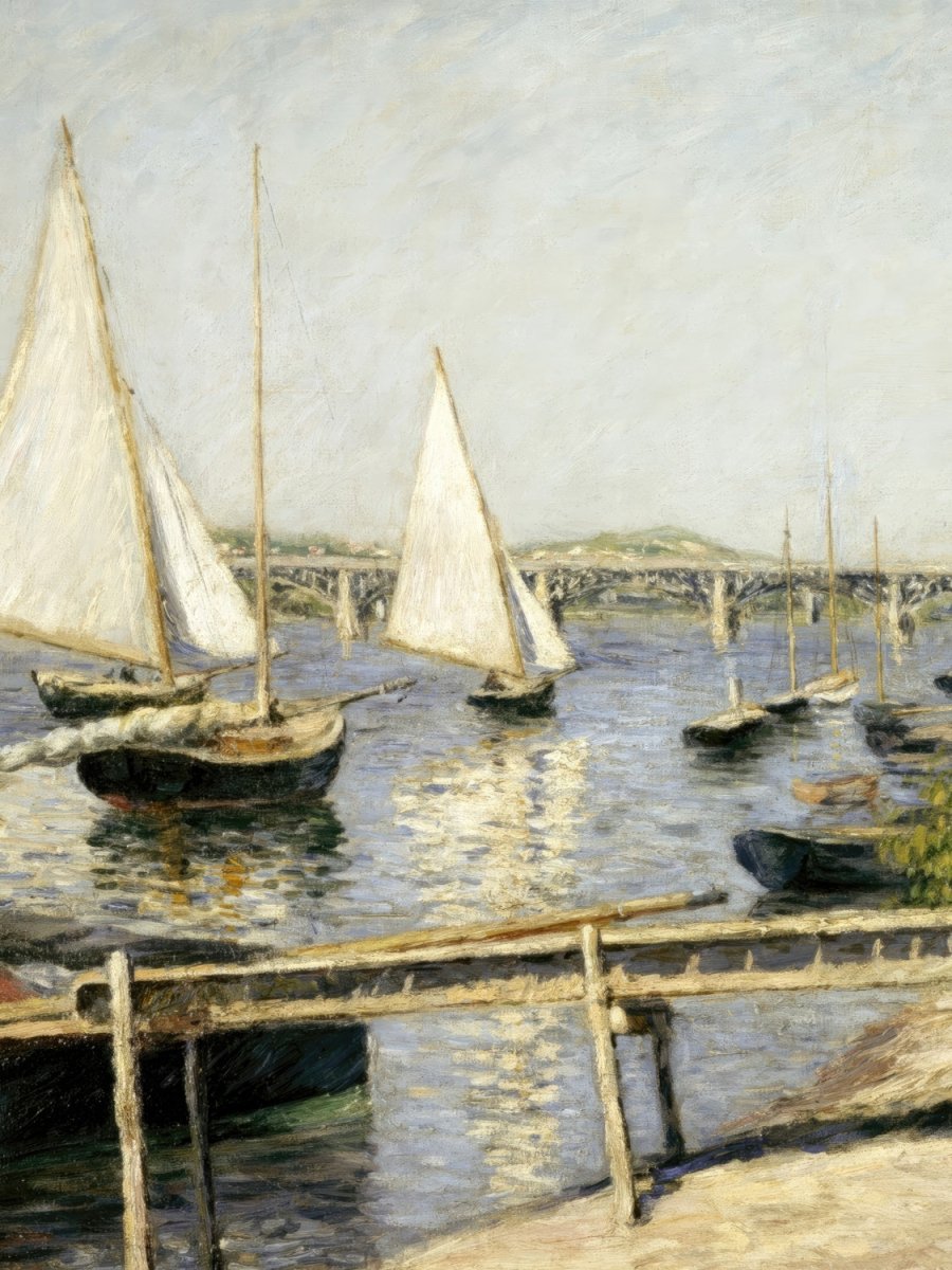 Sailing Boats at Argenteuil | Gustave Caillebotte | Ave Legato Art Prints