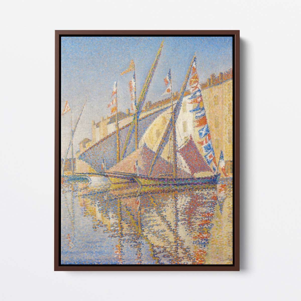 Sailing Boats in St Tropez Harbour | Paul Signac | Ave Legato Art Prints