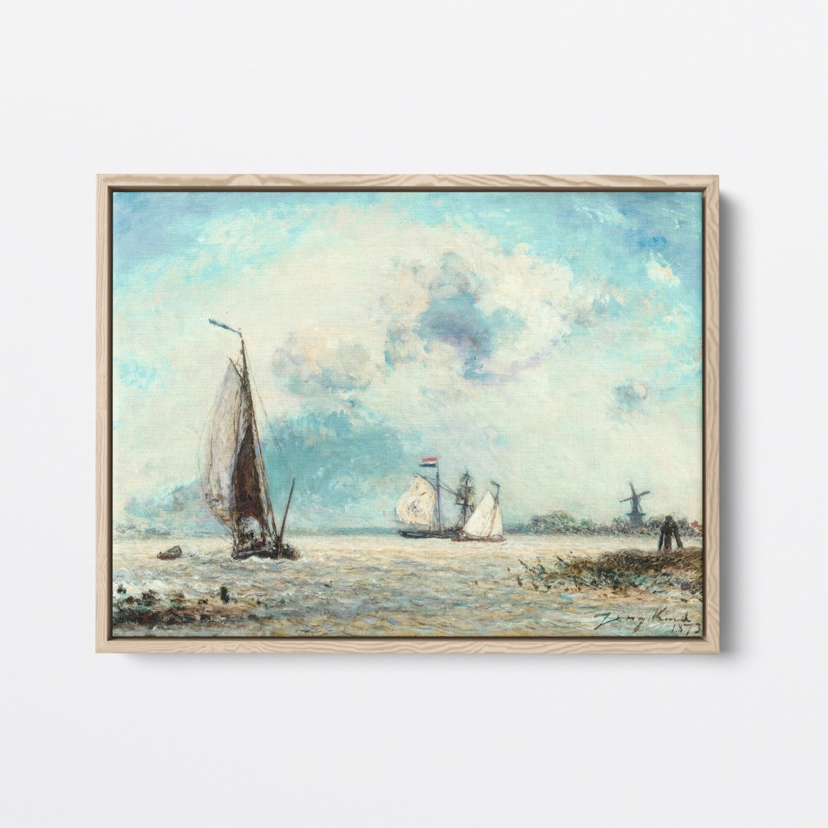 Sailing Boats on the Meuse | Johan Jongkind | Ave Legato Art Prints