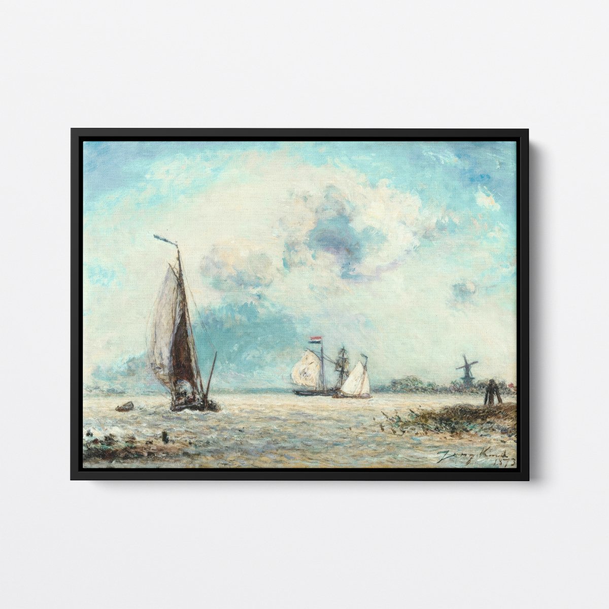 Sailing Boats on the Meuse | Johan Jongkind | Ave Legato Art Prints