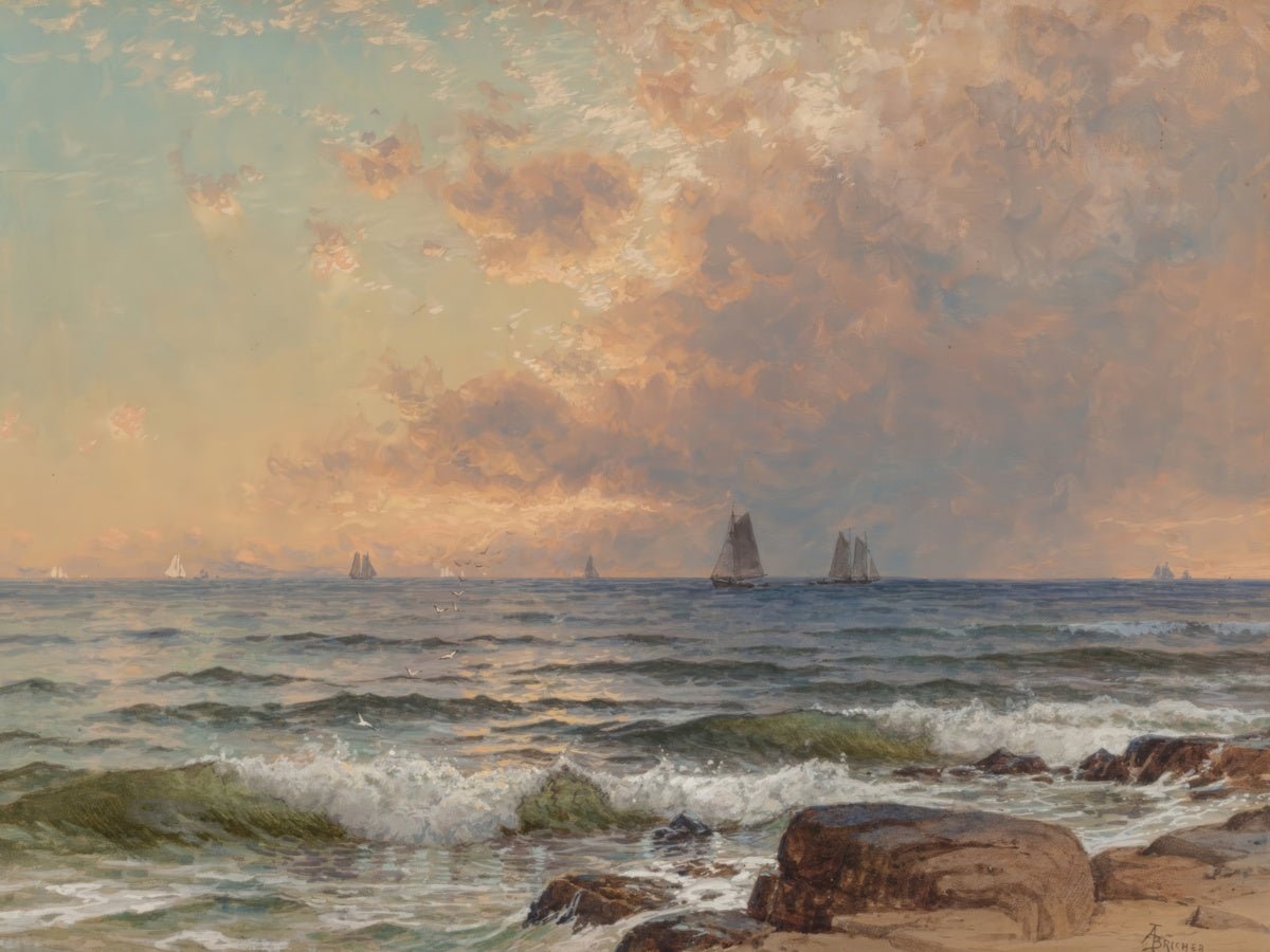 Sails at Sunset | Alfred Bricher | Ave Legato Art Prints