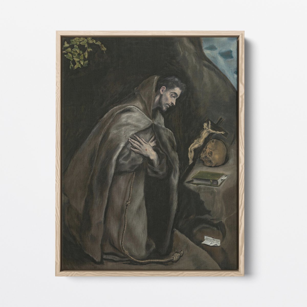 Saint Francis Kneeling in Meditation | El Greco | Ave Legato Art Prints