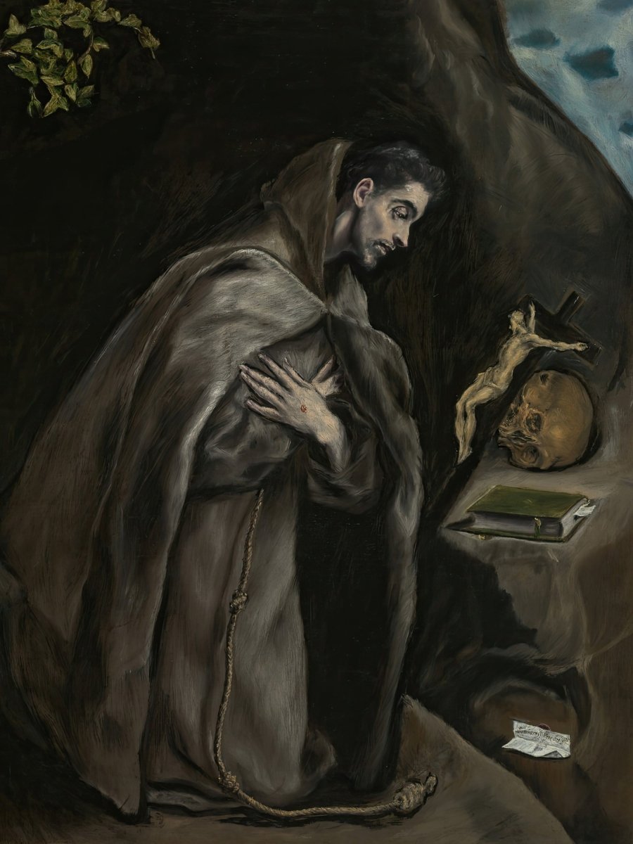 Saint Francis Kneeling in Meditation | El Greco | Ave Legato Art Prints