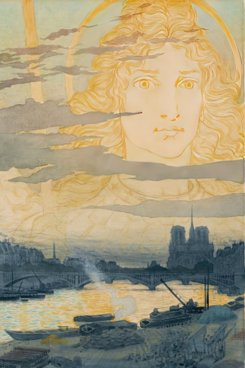 Saint Genevieve Watching Over Paris | Eugène Grasset | Ave Legato Art Prints