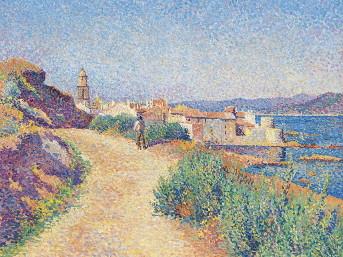 Saint - Tropez. The Cemetery Road | Maximilien Luce | Ave Legato Art Prints