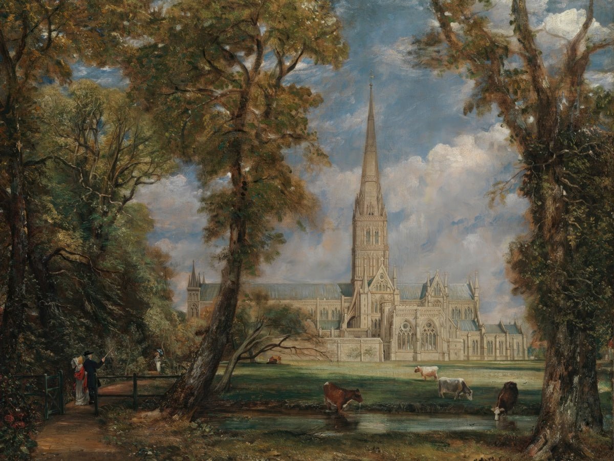 Salisbury Cathedral from the Bishop's Grounds | John Constable | Ave Legato Art Prints