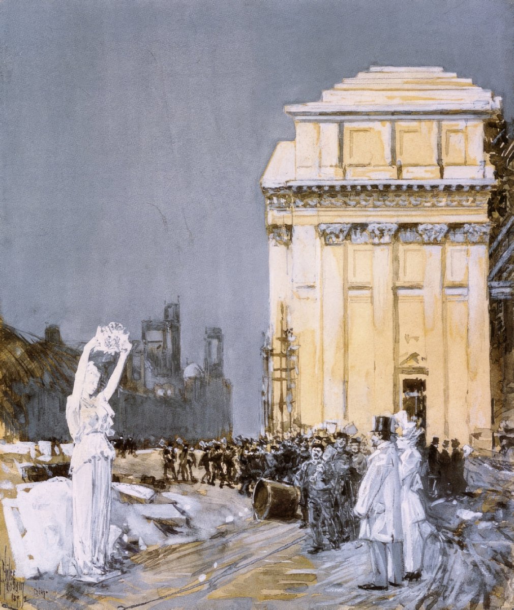 Scene at the World Fair | Childe Hassam | Ave Legato Art Prints