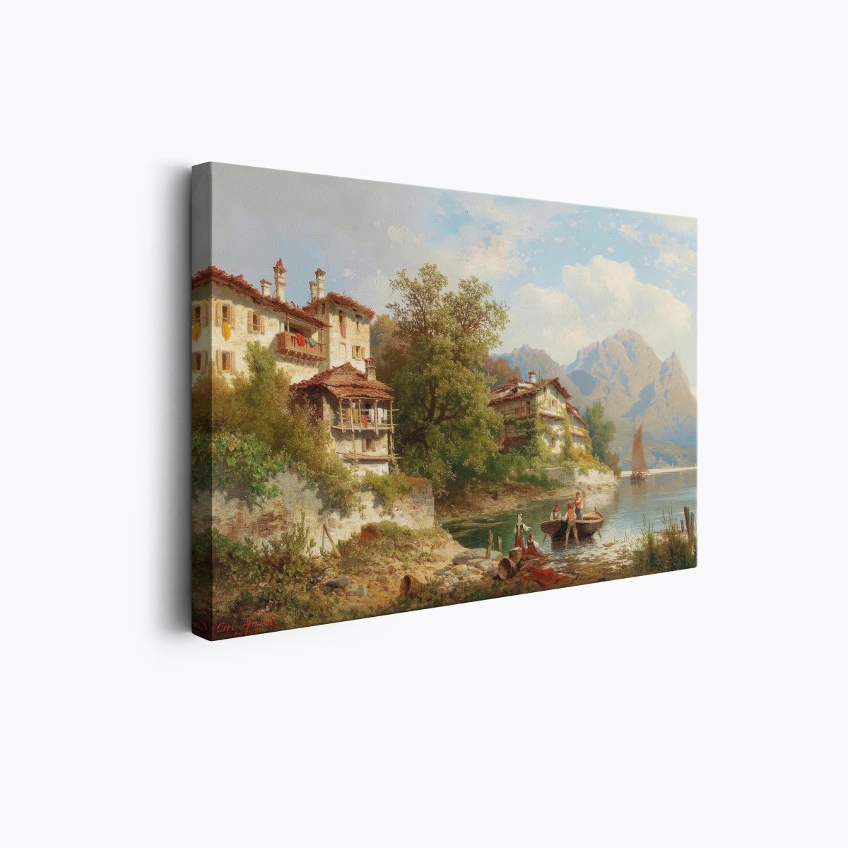 Scene from Lake Lugano | Carl Hasch | Ave Legato Art Prints