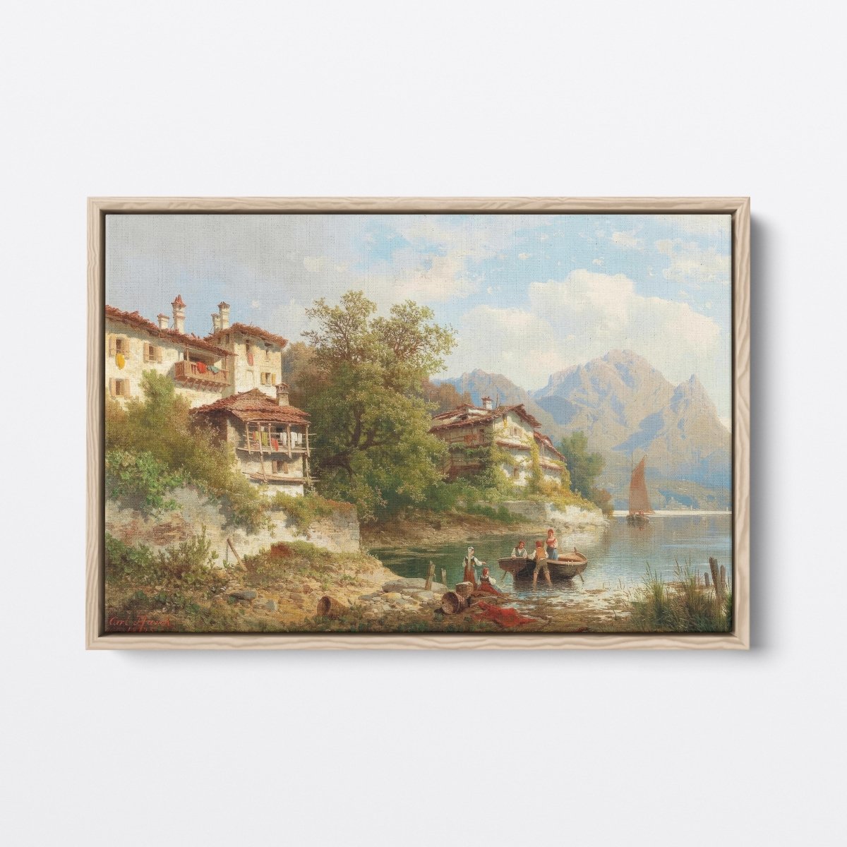 Scene from Lake Lugano | Carl Hasch | Ave Legato Art Prints