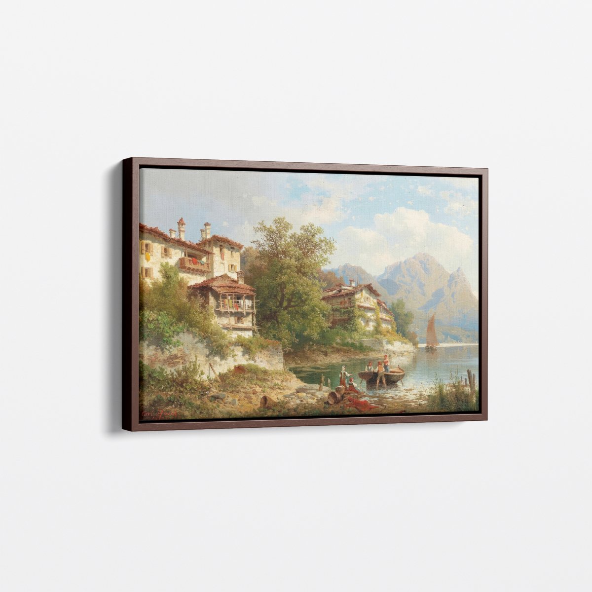 Scene from Lake Lugano | Carl Hasch | Ave Legato Art Prints