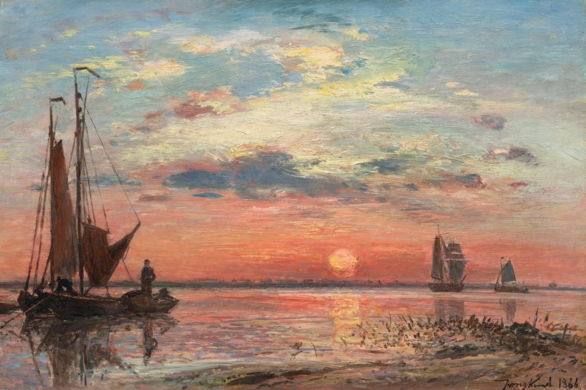 Scheldt Near Antwerp, Sunset | Johan Jongkind | Ave Legato Art Prints