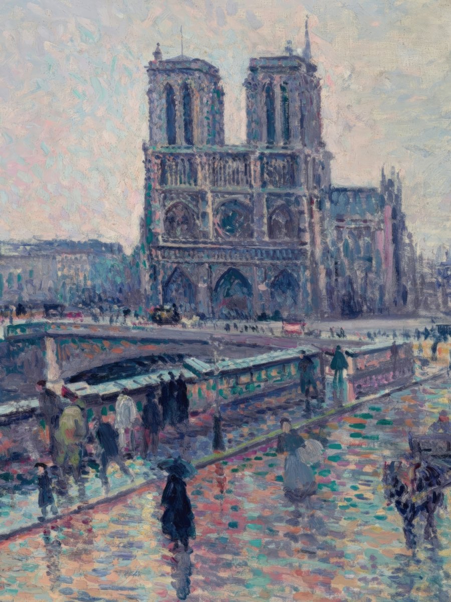 Seine with Notre - Dame | Maximilien Luce | Ave Legato Art Prints