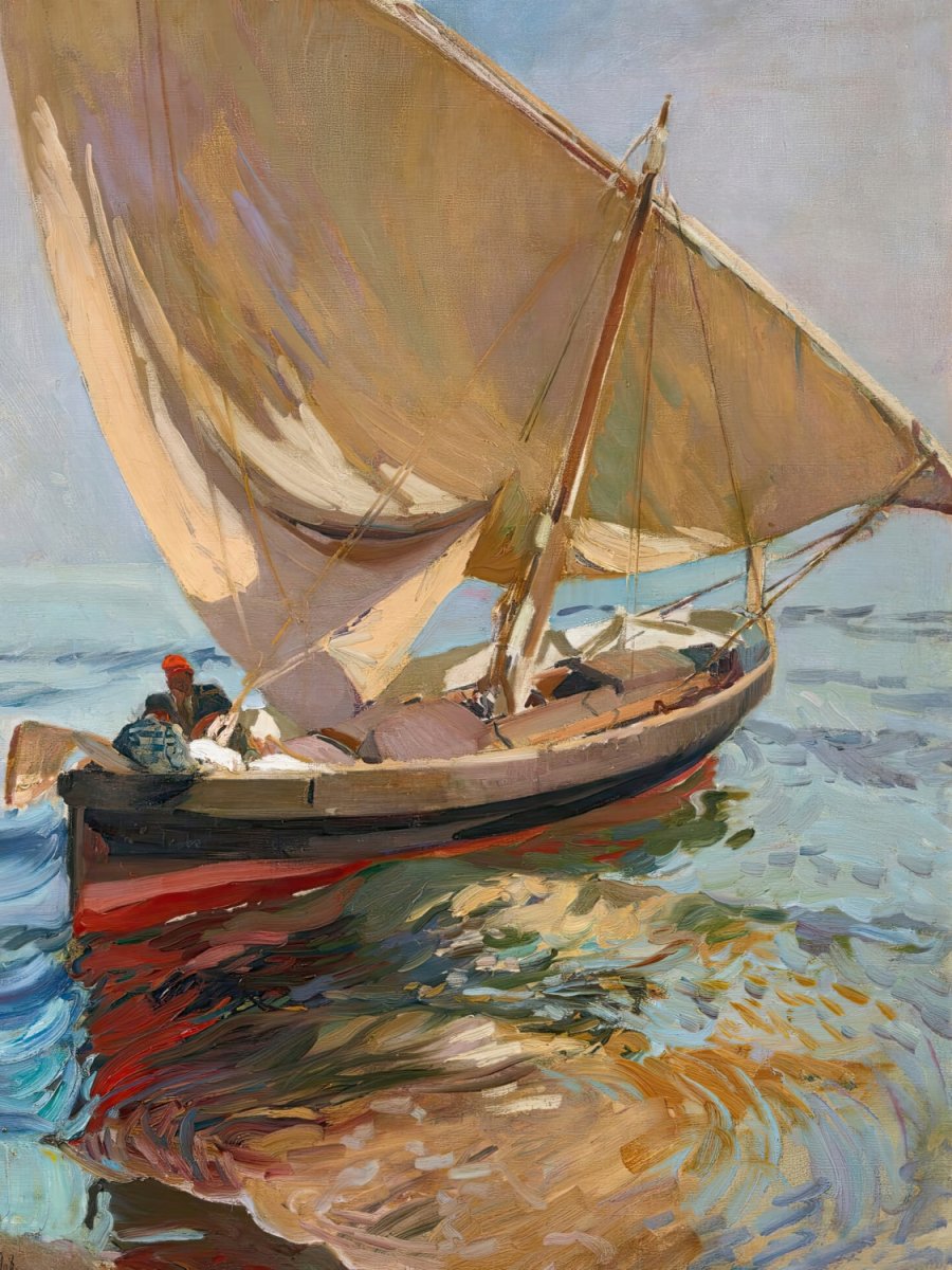 Setting Out to Sea, Valencia | Joaquín Sorolla | Ave Legato Art Prints