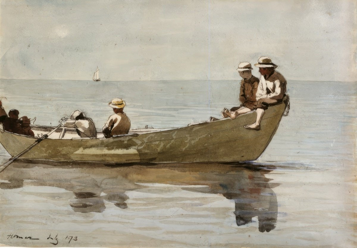 Seven Boys in a Dory | Winslow Homer | Ave Legato Art Prints