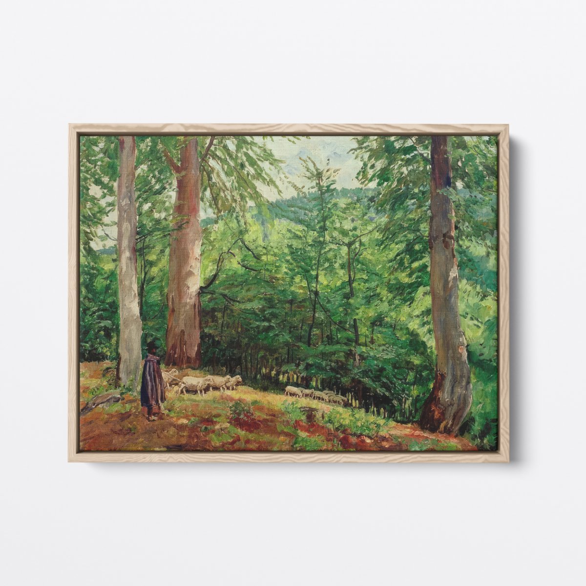 Shepard in the Forest | Philipp Franck | Ave Legato | Canvas Art Prints | Vintage Artwork