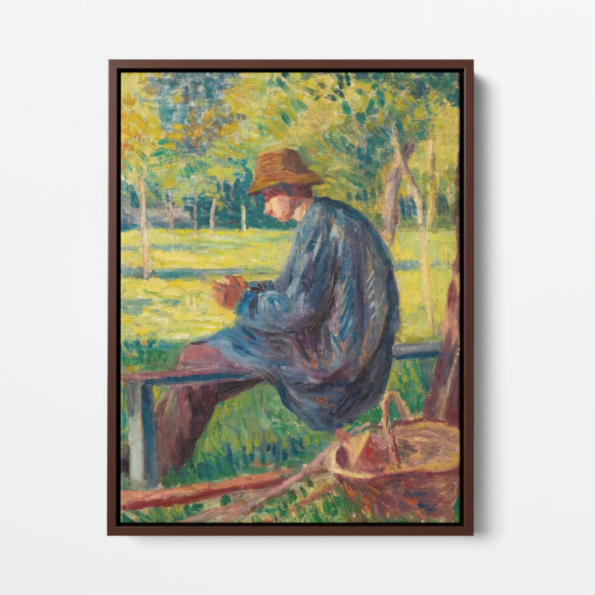 Sitting in Eragny Garden | Maximilien Luce | Ave Legato Art Prints