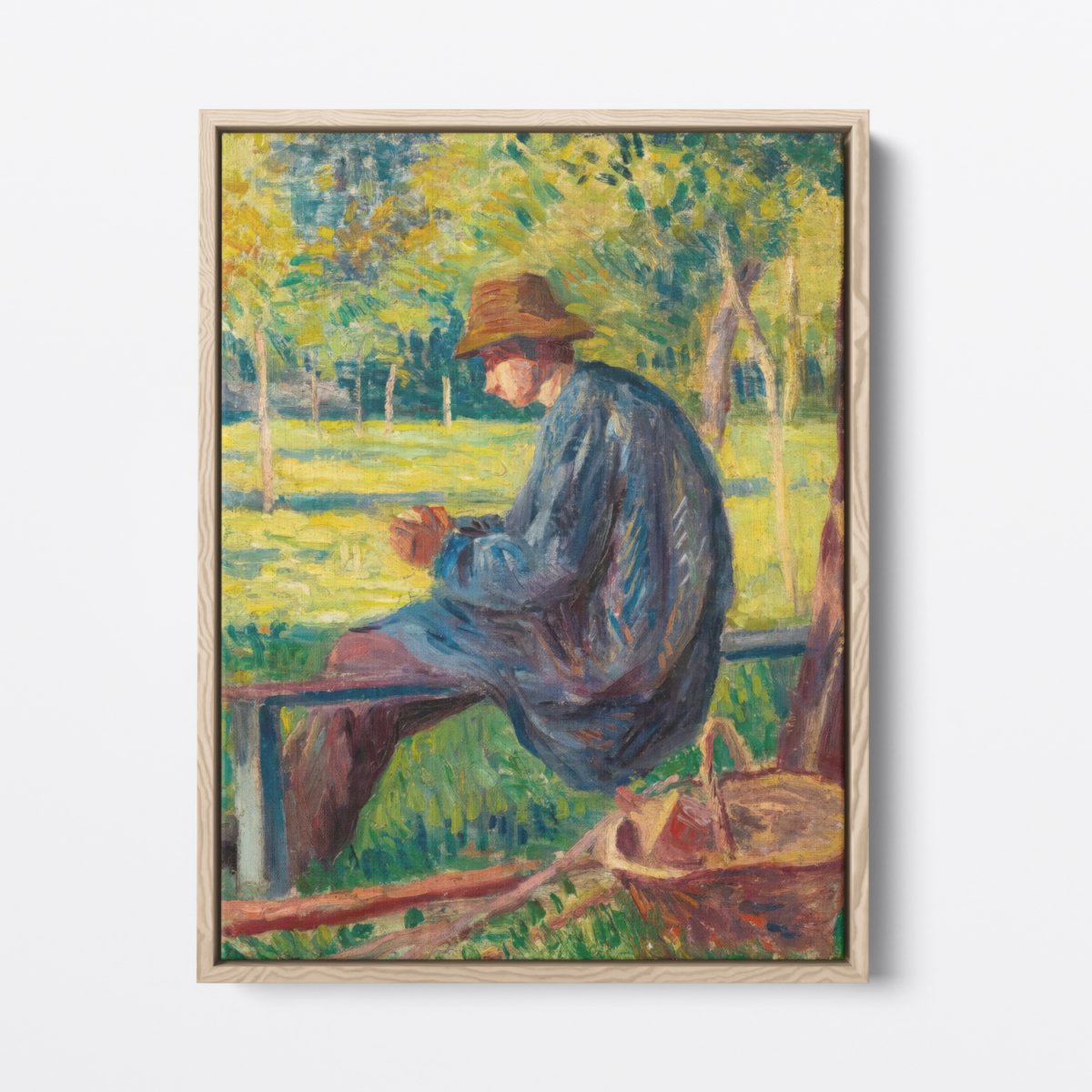 Sitting in Eragny Garden | Maximilien Luce | Ave Legato Art Prints