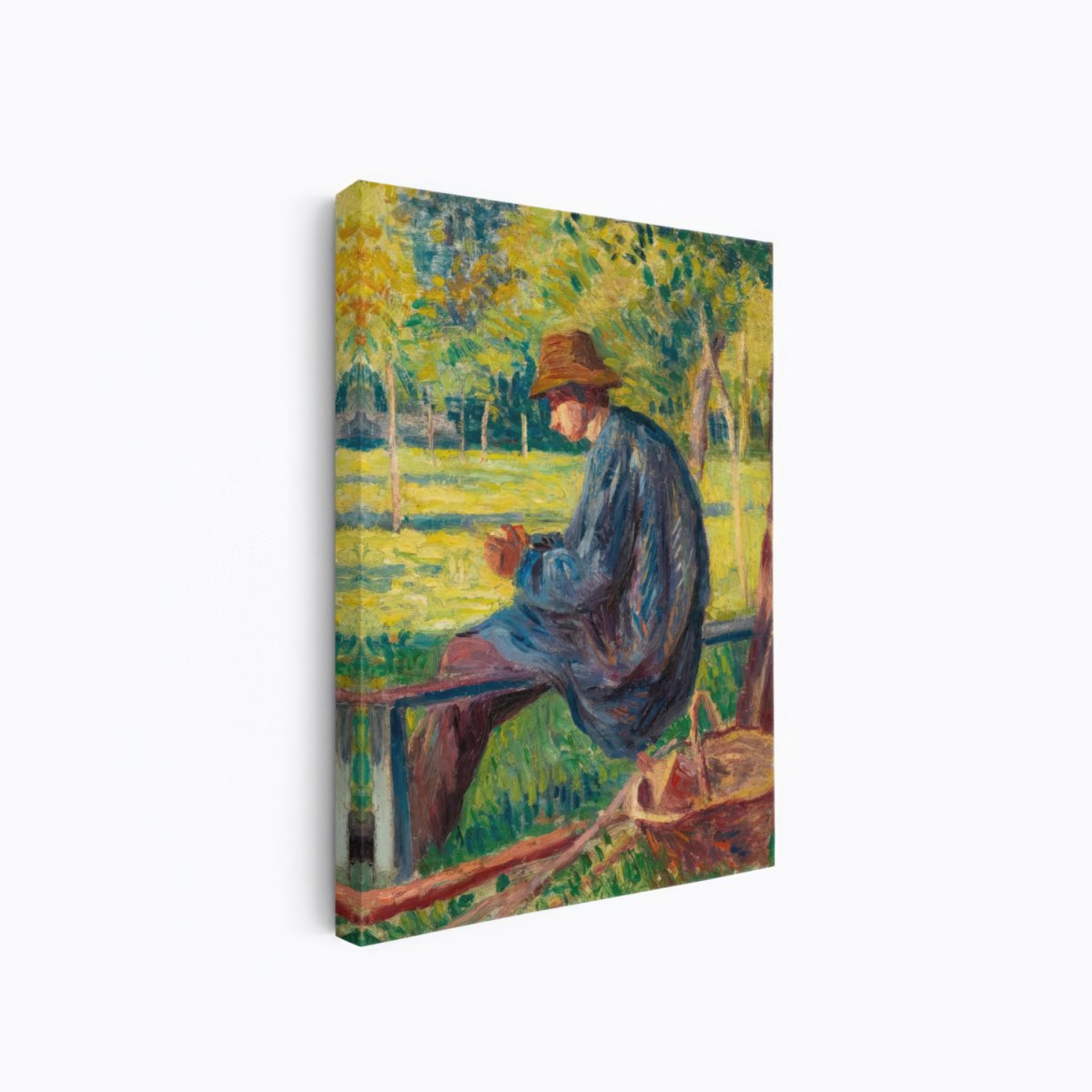 Sitting in Eragny Garden | Maximilien Luce | Ave Legato Art Prints