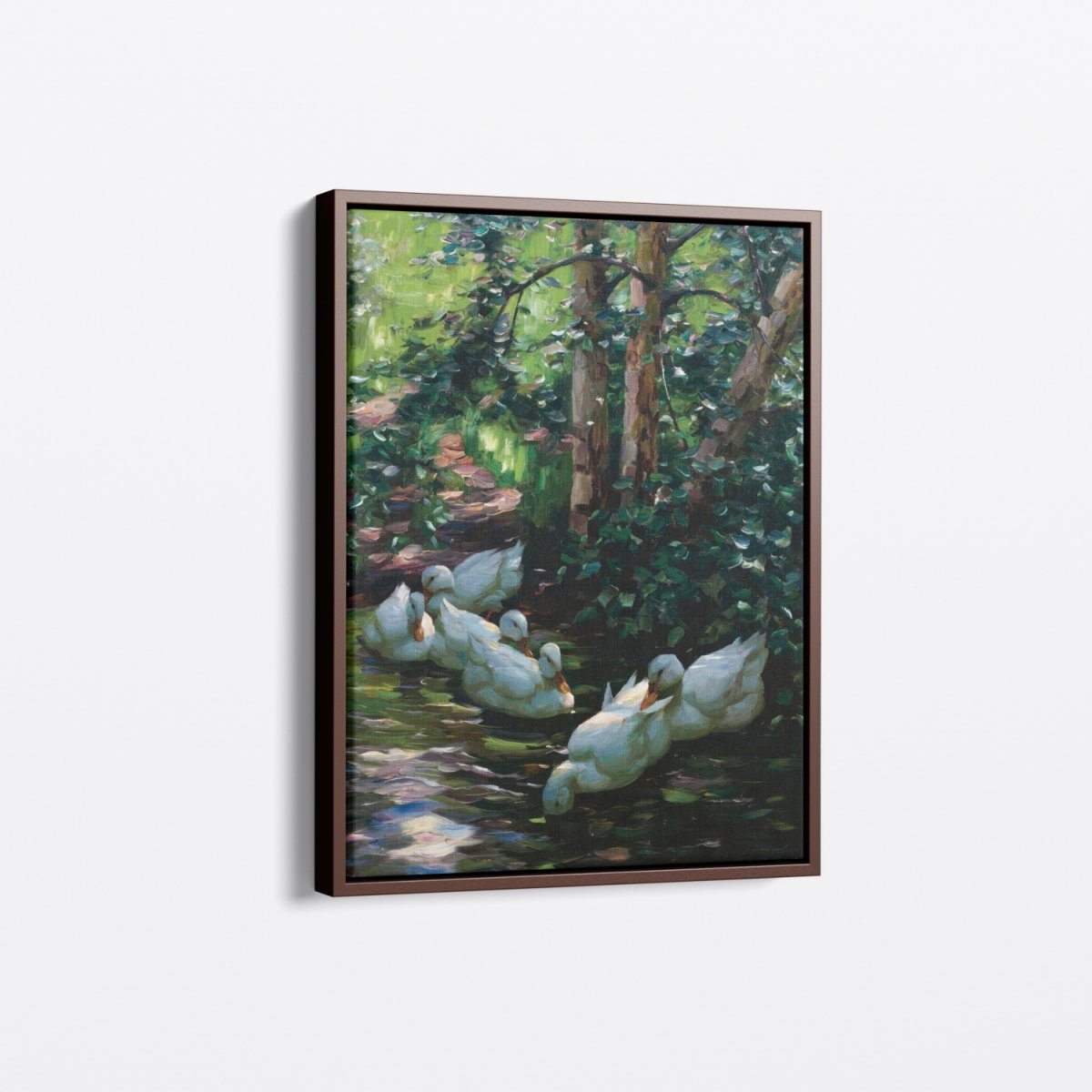 Six Ducks in Water | Alexander Koester | Ave Legato Art Prints