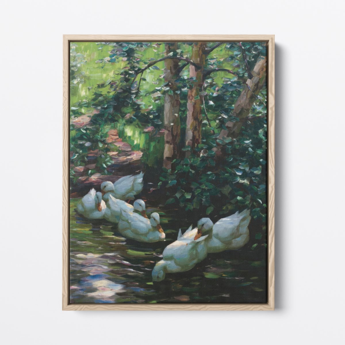 Six Ducks in Water | Alexander Koester | Ave Legato Art Prints