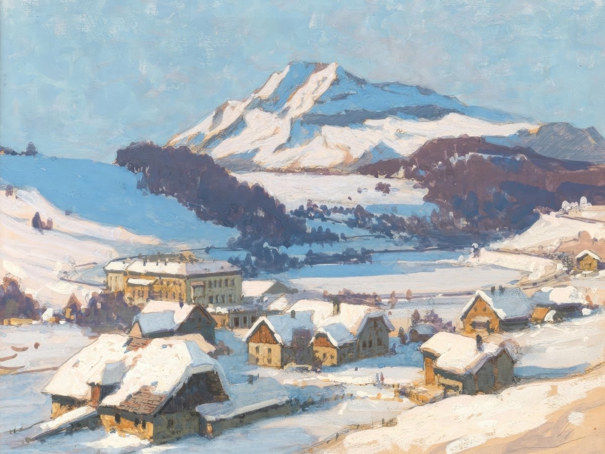 Ski Town Near Vienna | Karl Prinz | Ave Legato Art Prints