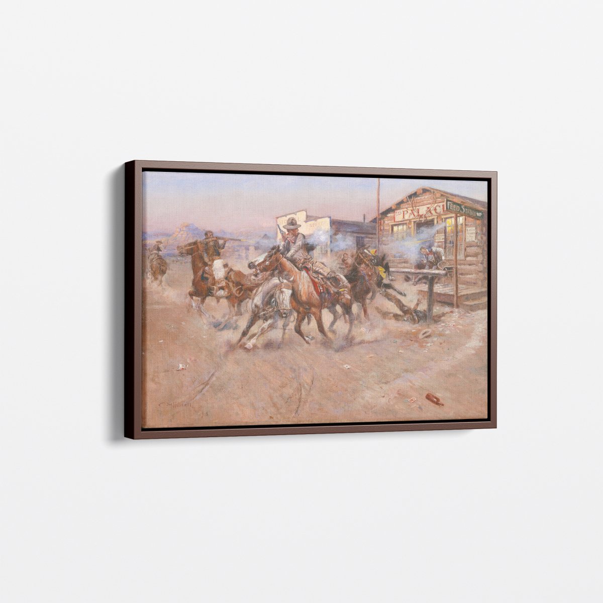 Smoke of a .452 Old West | Charles Russell | Ave Legato Art Prints