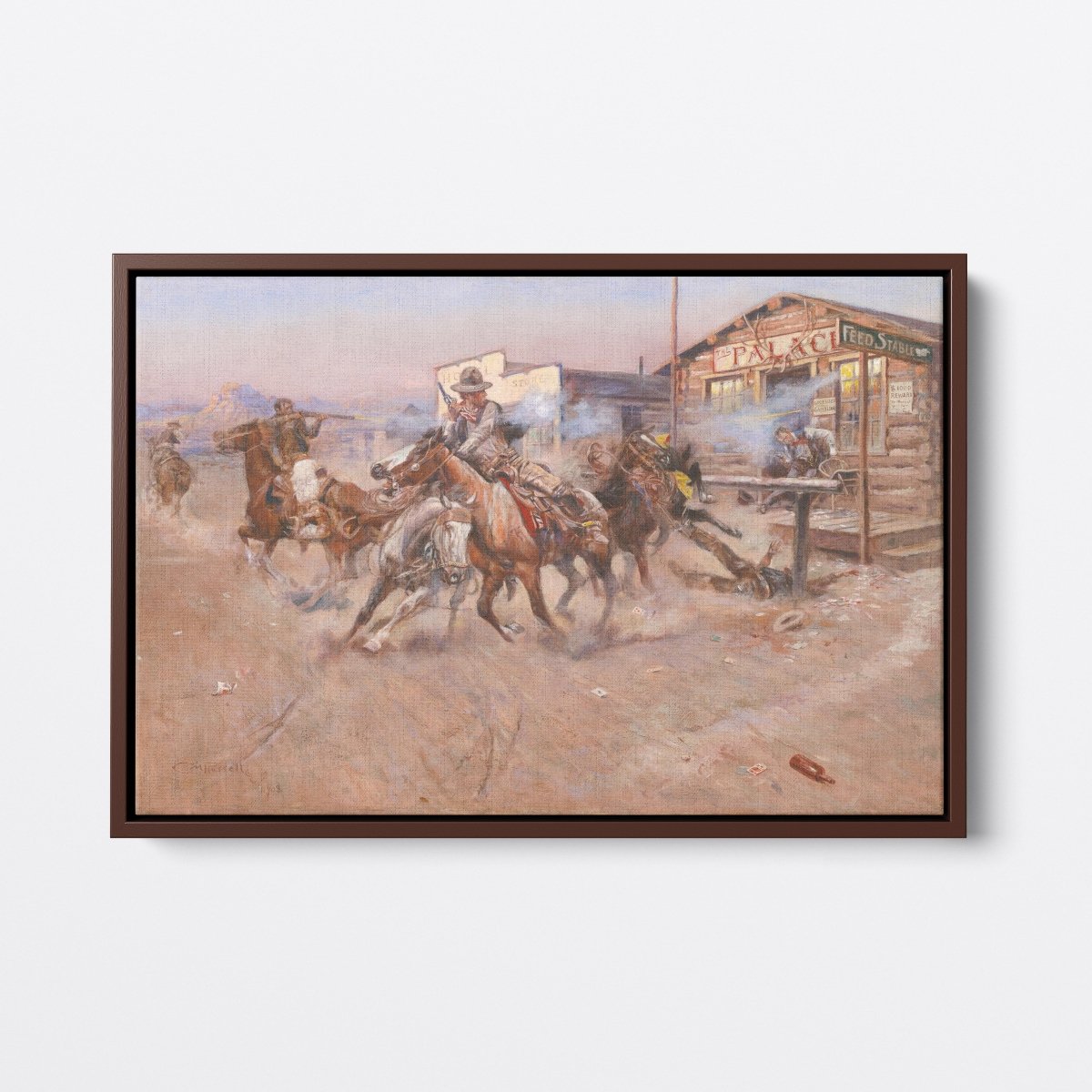 Smoke of a .452 Old West | Charles Russell | Ave Legato Art Prints