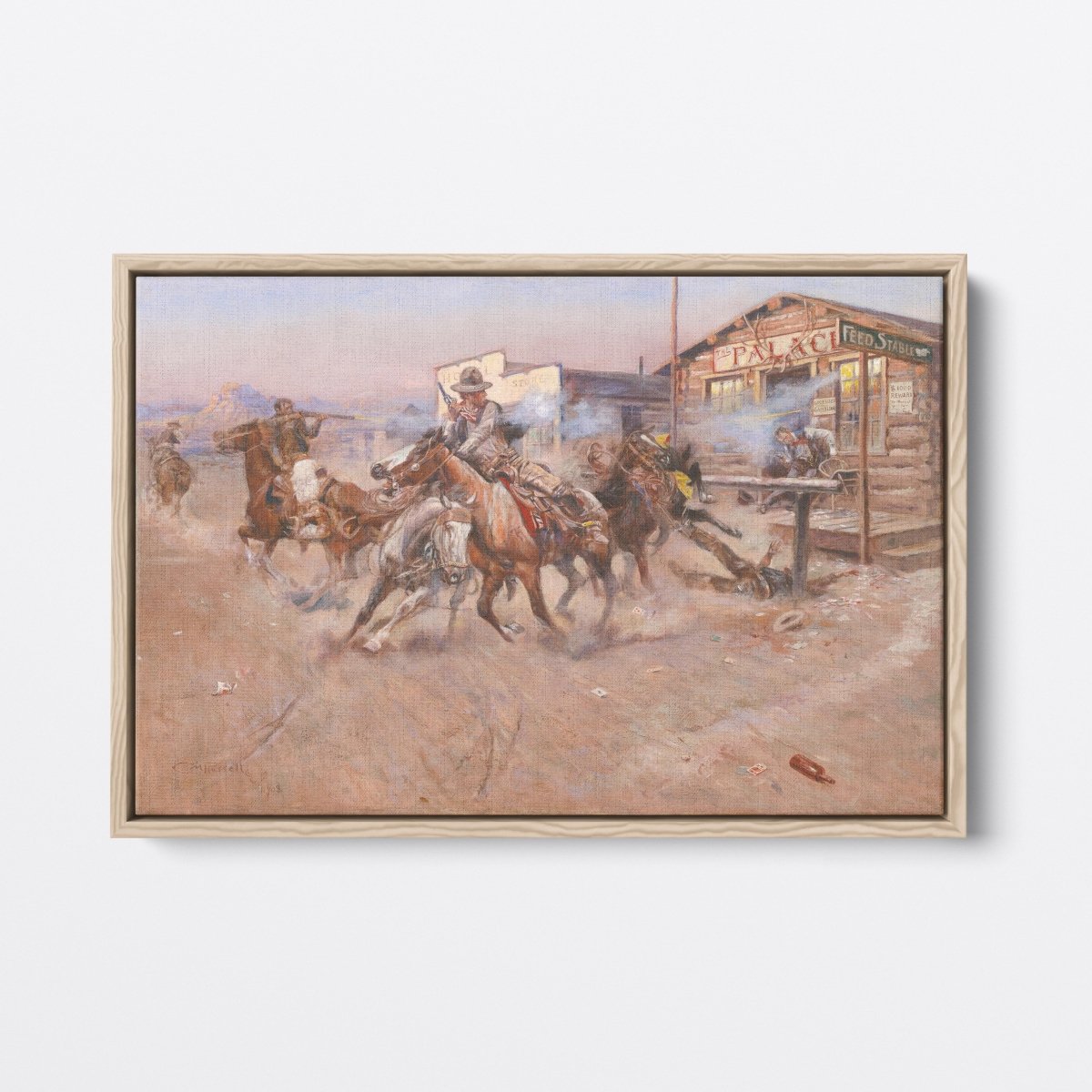 Smoke of a .452 Old West | Charles Russell | Ave Legato Art Prints