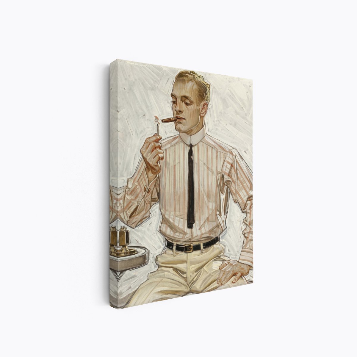 Smoking Man (Chesterfield) | Joseph Leyendecker | Ave Legato Art Prints