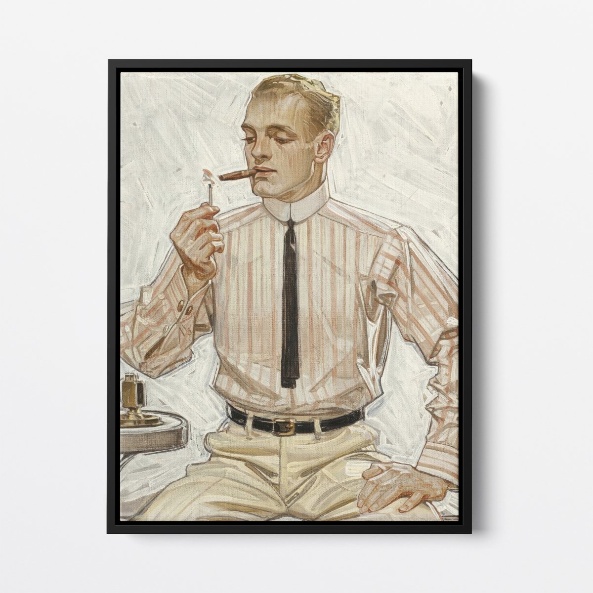 Smoking Man (Chesterfield) | Joseph Leyendecker | Ave Legato Art Prints