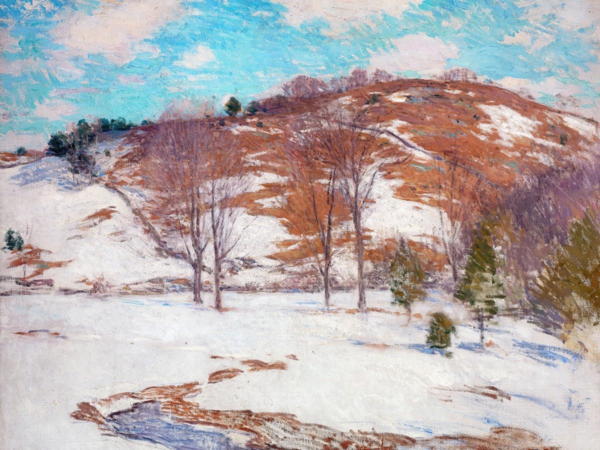 Snow in the Foothills | Willard Metcalf | Ave Legato Art Prints