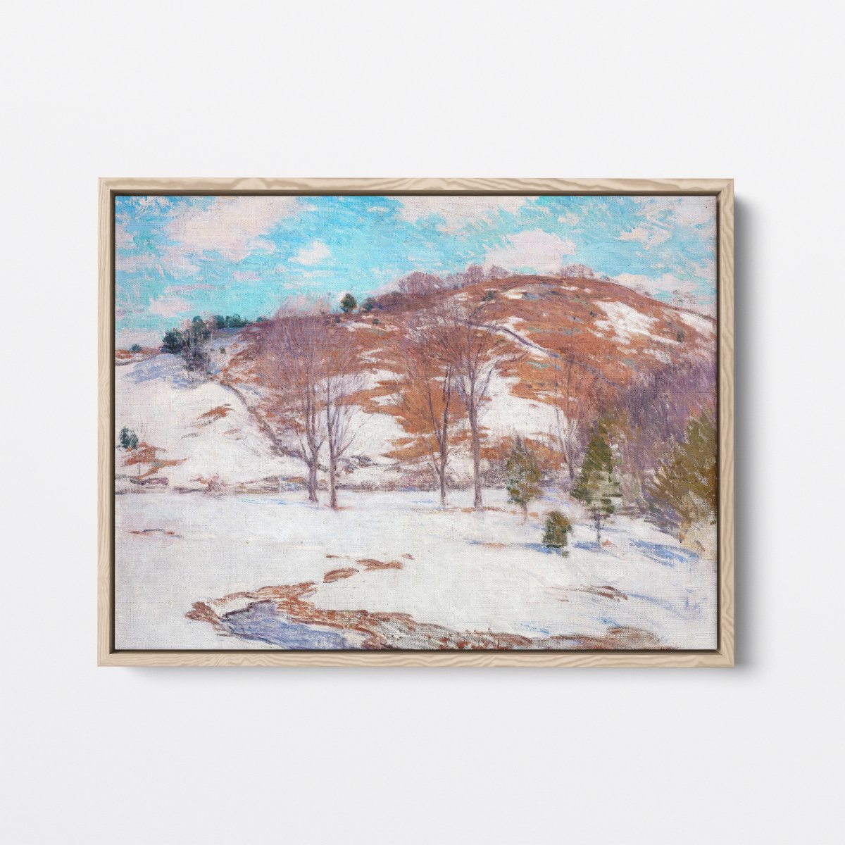 Snow in the Foothills | Willard Metcalf | Ave Legato Art Prints