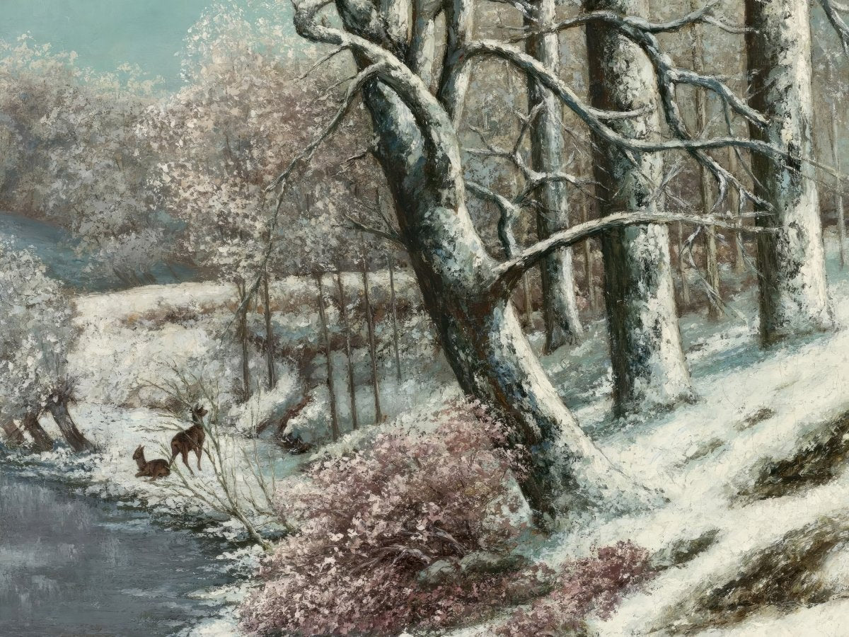 Snow Landscape | Gustave Courbet | Ave Legato Art Prints